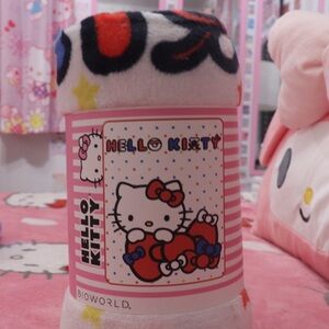 Bioworld Plush Throw with Pink and Black Accents